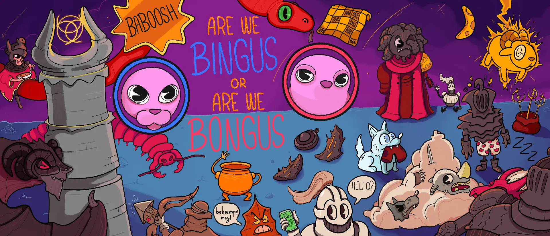 Domo Bingus colour illustration